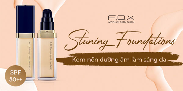 Kem nền cho da hỗn hợp FOX Stunning Liquid Foundation