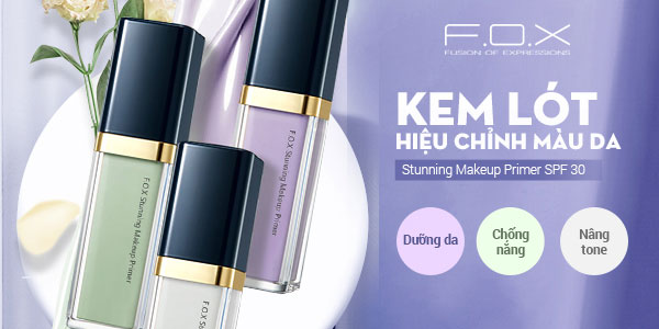 Kem lót dưỡng ẩm F.O.X Stunning Makeup Primer SPF 30 hiệu chỉnh màu da