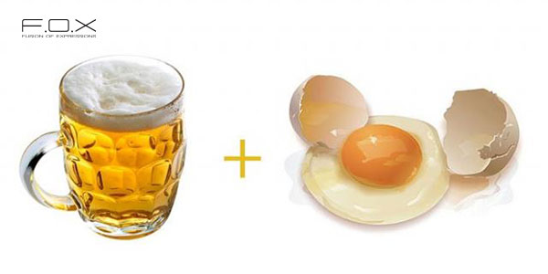 Trị gàu bằng bia và trứng gà