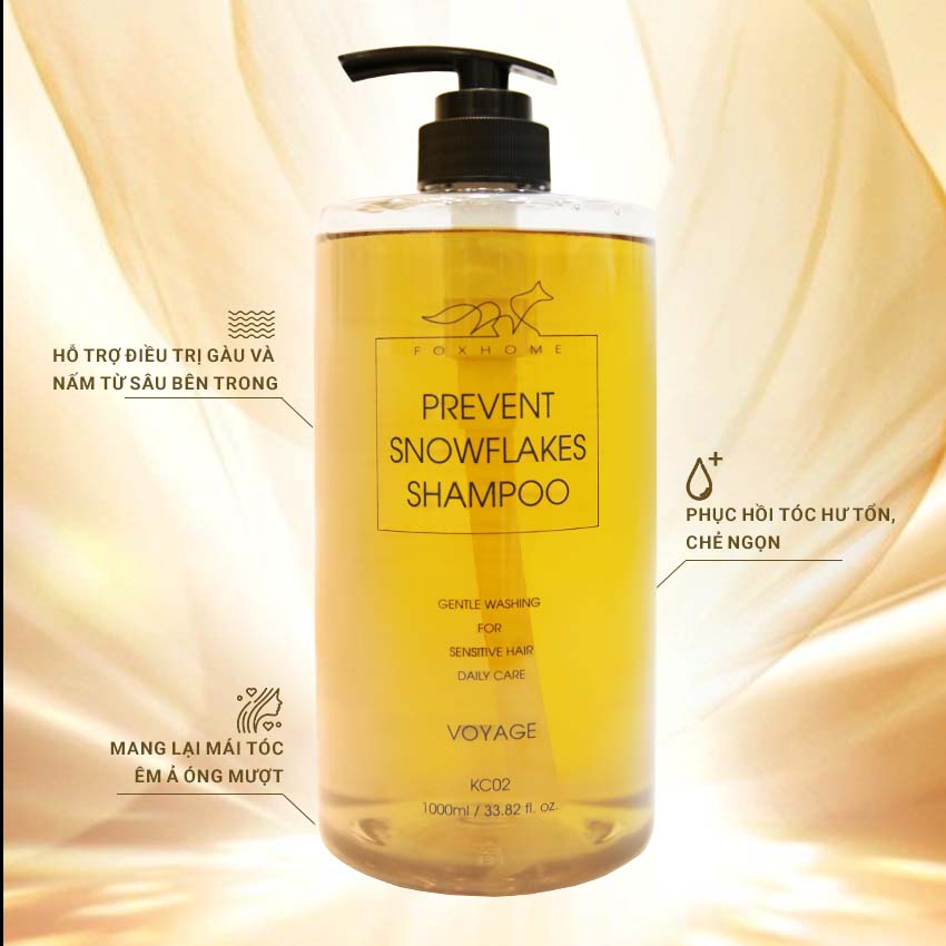 Dầu Gội Fox Home Prevent Snowflakes Shampoo Voyage 1000 ml