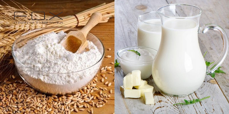 Cách làm kem dưỡng trắng da body tại nhà bằng cám gạo và sữa tươi không đường