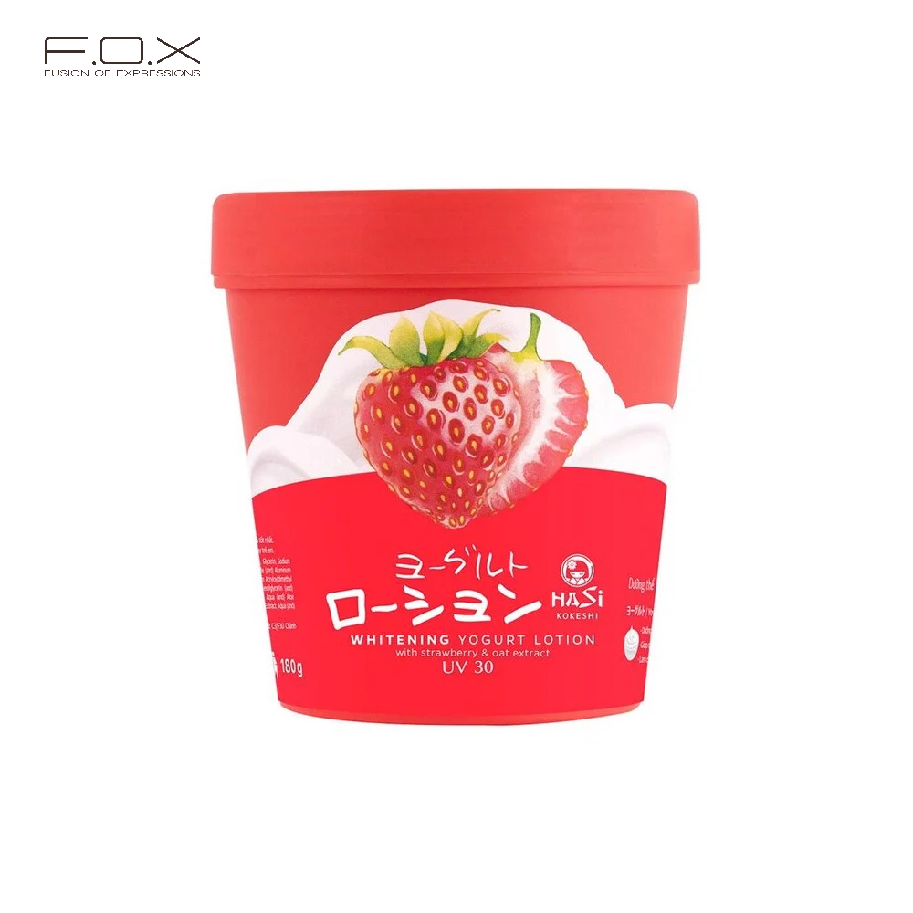 Kem dưỡng thể trắng da body của Nhật Whitening Yogurt Lotion With Strawberry & Oat Extract