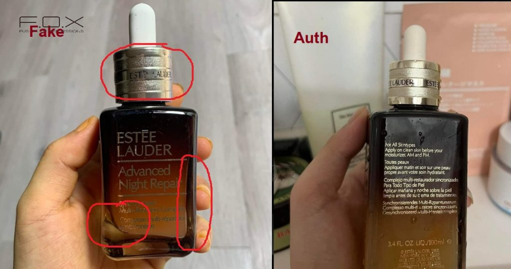 Nhận biết serum Estee Lauder thật giả thông qua thiết kế chai